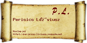 Perisics Líviusz névjegykártya